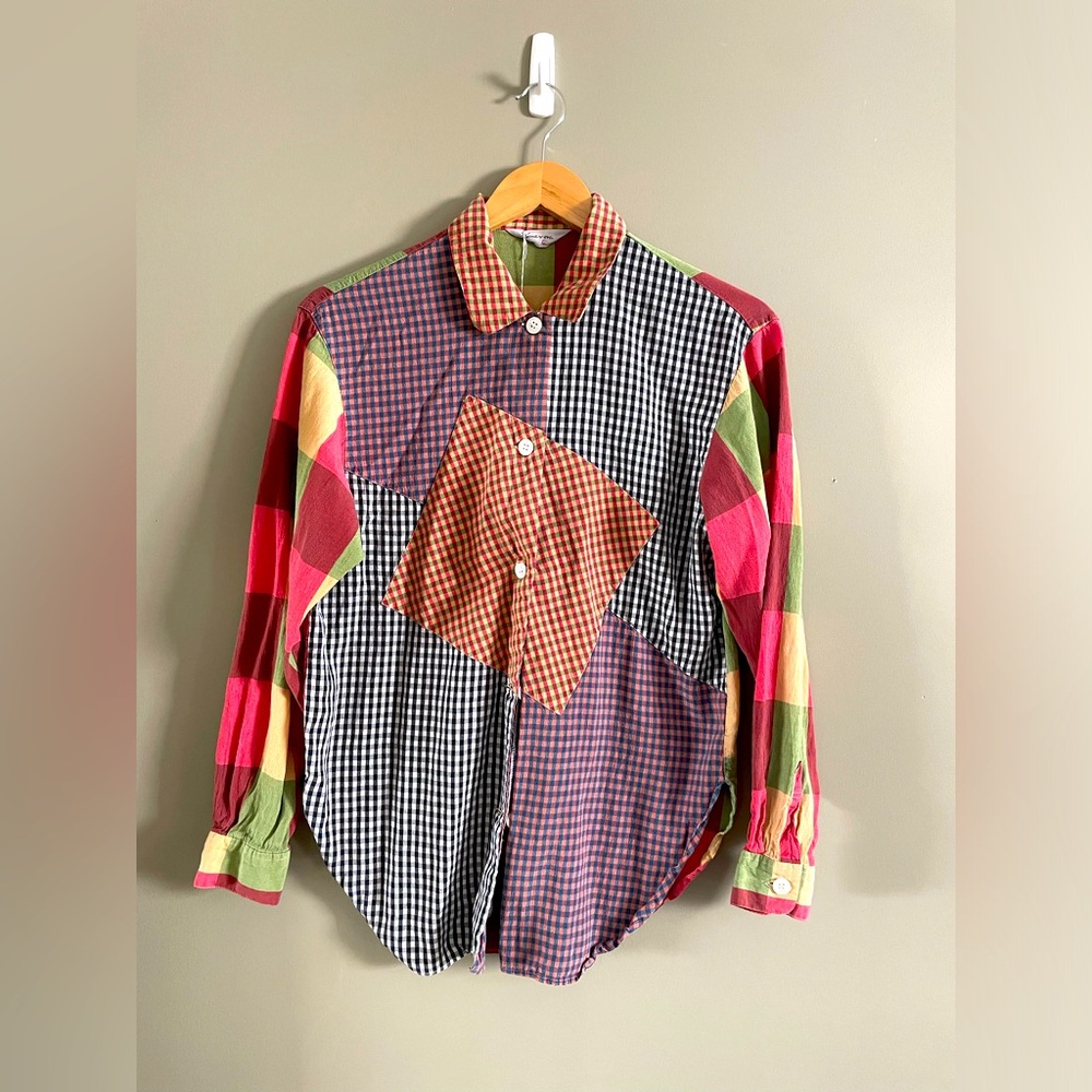 Vintage Patchwork Button Up